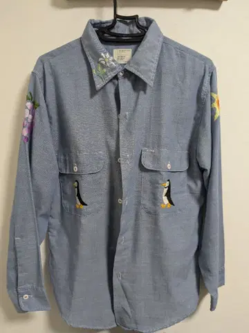 70년대 BIG MAC JC Penney 자수 셔츠 프리 사이즈