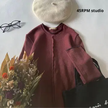 a1509* 45RPM studio 울 혼방 니트 튜닉