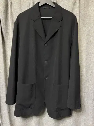 스티븐 앨런 울&폴리에스테르 자켓 블랙 M