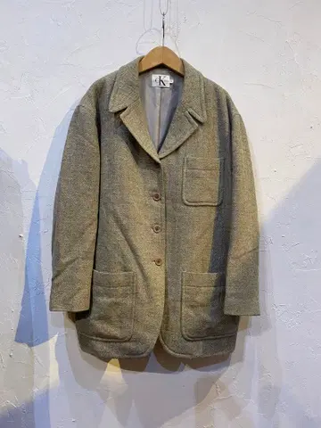 90's Calvin Klein Jeans 울 테일러드 자켓