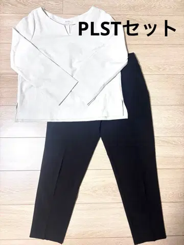PLST 플라스테 깔끔한 상하의 세트 티셔츠 팬츠
