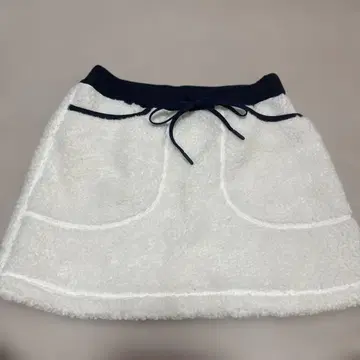 23구 골프 골프 플리스 스커트 화이트