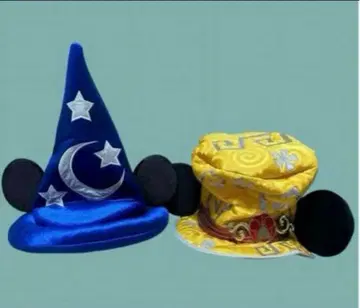 디즈니 리조트 소서러 미키 햇 & 옐로우 컬러 30주년 팬 캡