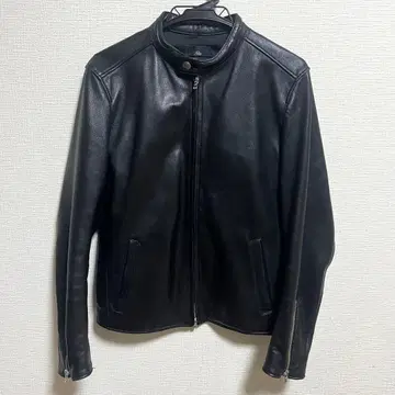 나노 유니버스 블랙 가죽 싱글 라이더 자켓