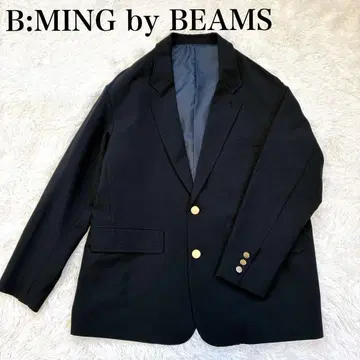 [ 미사용급 ] 비밍 바이 빔즈 네이비 골드 버튼 테일러드 자켓