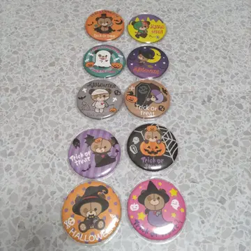 Shuta Sueyoshi HeartyBear 할로윈 캔 배지 10종