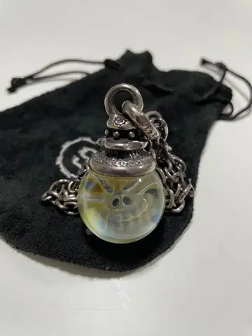 STARLINGEAR 스컬 마블 목걸이