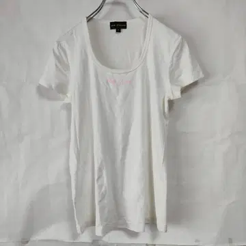 DKNY JEANS 반팔 티셔츠 로고 티셔츠 면 소재 심플 화이트 S