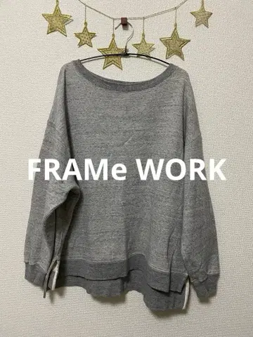 FRAMeWORK 보트넥 와이드 SWEAT 슬릿