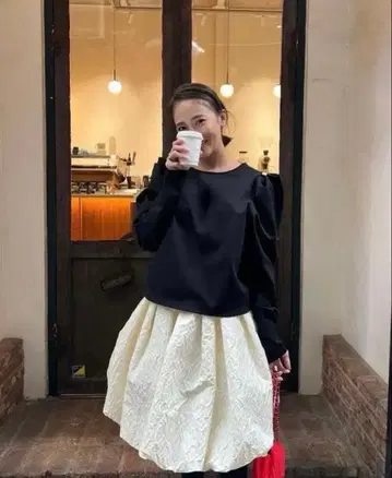 로지몬스터 자카드 벌룬 스커트