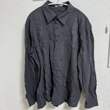 레어 COOFANDY XL 다크 그레이 긴팔 셔츠