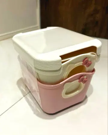 헬로키티 후타츠키 미니 야와라카 바케츠 2개 세트 새상품 수납 박스