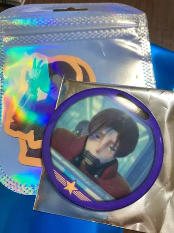 밀키 웨이 만화전 축광 캔 배지 카트 스티커 2장 덤