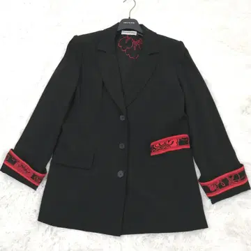 컨디션 최상 레오나르 자켓 트림 44 빅 사이즈 안감 올 패턴 고급