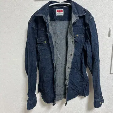 레어 Wrangler 데님 자켓 다크 블루