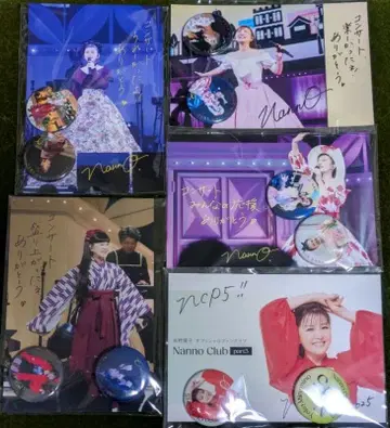 [ 새상품 ] 미나미노 요코 캔뱃지 2개 + 엽서 5종 컴플리트 세트