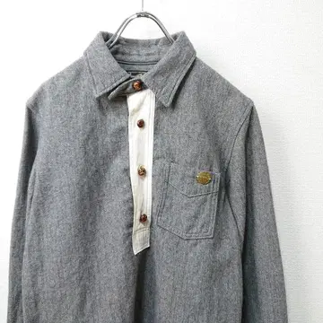 슈페리어 레이버 풀오버 울 셔츠 헤링본 size01