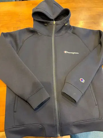 Champion 네이비 풀 집업 후드티