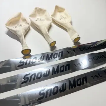 Snowman idome 풍선 은색 테이프 낙하물 6종 세트