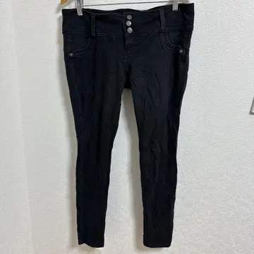 새상품급 Fashion2Lay 블랙 스키니 팬츠 XXL 46