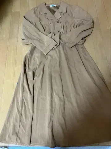 여성용 M L 긴팔 원피스 wego 카멜