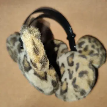 디즈니 미키 레오파드 무늬 귀도리