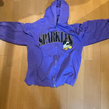 보라색 SPARKLES! 집업 후드티