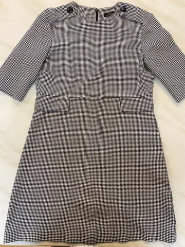거의 새상품 ZARA WOMAN 체크 무늬 미니 원피스 M