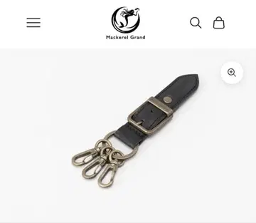 키링 블랙 소가죽 남성용 바이크 키링 선물