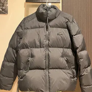 LACOSTE 블랙 다운 자켓 36
