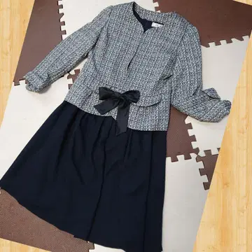 여성용 포멀 원피스 수트 트위드 자켓