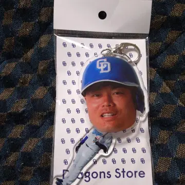 주니치 드래곤즈 유라유라 빅 페이스 아크릴 키링 호소카와