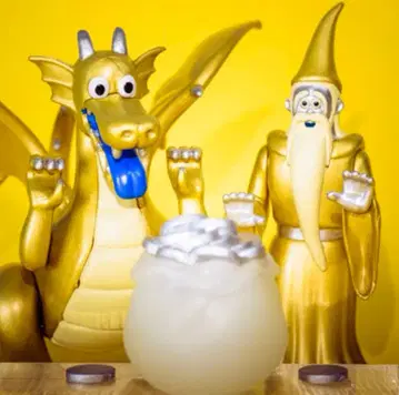 켄엘레 한정판 야마자키 와카나 드래곤&위자드 골드 2종 가챠