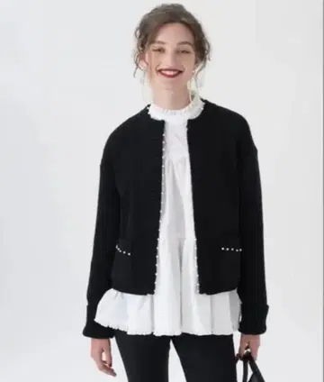 TSURU By MARIKO OIKAWA 펄 니트 가디건