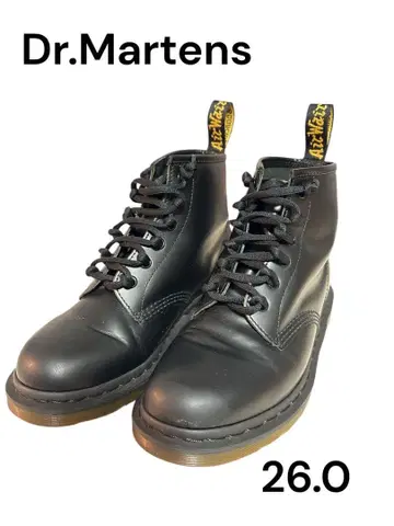 [ 새상품급 ] Dr.Martens 블랙 레이스업 부츠 26.0