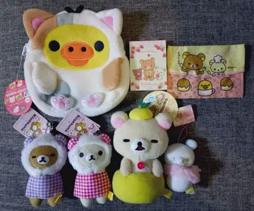 리락쿠마 코리락쿠마 키이로이토리 봉제 인형 마스코트 7종 세트