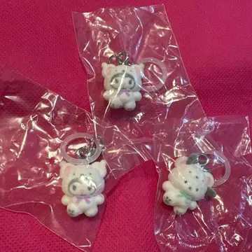 푹신푹신 스노우 메지루시 액세서리 산리오 포차코 쿠로미 가챠가챠