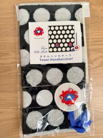 미개봉 새상품 미야쿠미야쿠 핸드 타월 와펜 택 포함 도트