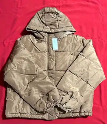 INGNI BIG 후드 숏 에코 다운 아우터 라이트 브라운 M