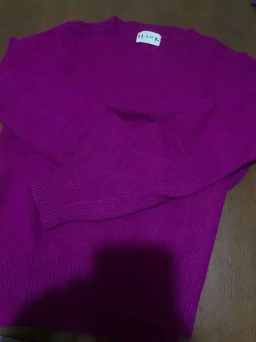 스웨터 긴팔 보라색 핑크