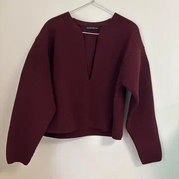 SEA ROOM LYNN 하이 스트레치 키넥 니트 보르도