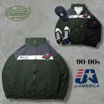 [ 인기 90-00s ] J.AMERICA x NHL 풀 집업 맨투맨