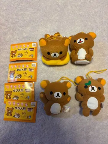 리락쿠마 손가락 인형 스트랩 세트 판매