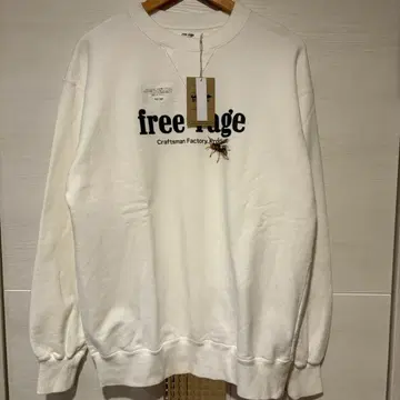 free rage 프리 레이지 화이트 맨투맨 일본제