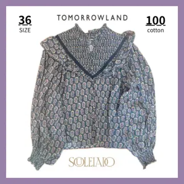 TOMORROWLAND 솔레아드 코튼 프릴 셔츠 36