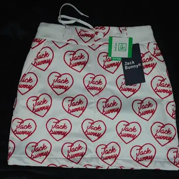 [ 미사용 새상품 ] Jack Bunny 하트 무늬 스커트 S사이즈