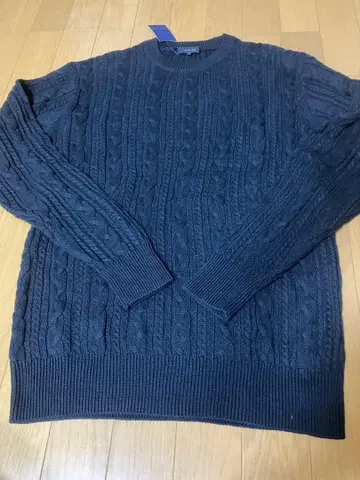 새상품 남성용 L 스웨터 네이비 타카Q 니트