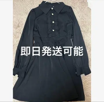 [ 당일 발송 ] Ank Rouge 프릴 원피스 블랙