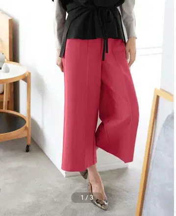 두클라쎄 속기모 카르제 와이드 크롭 팬츠 15호 XXL 미사용