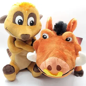 라이온 킹 봉제 인형 품바 & 티몬